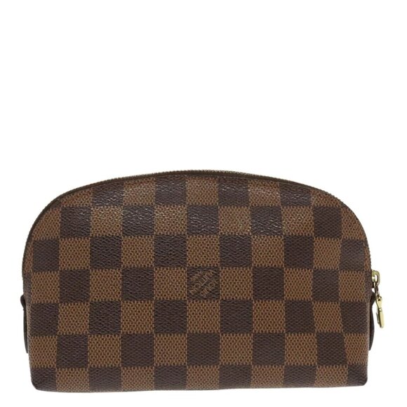 LOUIS VUITTON Damier Ebene Pochette Cosmetic PM Pouch N47516 LV Auth ar12569 - Picture 1 of 15